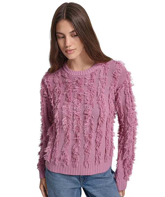 DKNY Women Long Sleeve Crew Neck T-Shirt