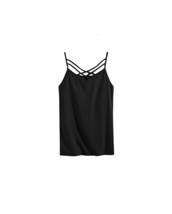 Girls Criss Cross Shelf Camisole T-Shirt