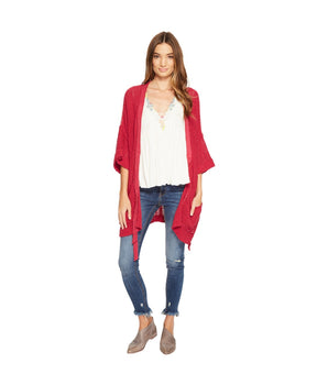 FREE PEOPLE Women Tie Front Cardigan