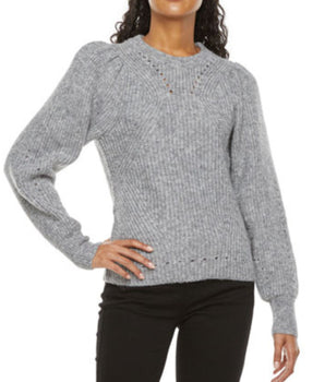 WORTHINGTON Women Lace Trim Sweater