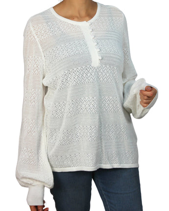 RYEGRASS Women Lace Trim Blouse