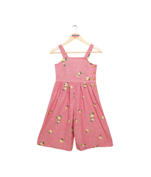 Girls Striped Overall