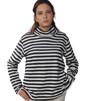 ST.JOHN'S BAY Women Stripe T-Shirt