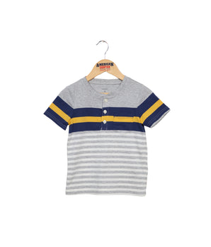 Baby Ribbed henley neck T-Shirt