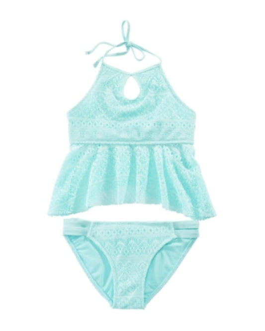 Girls Embroided Swim Set