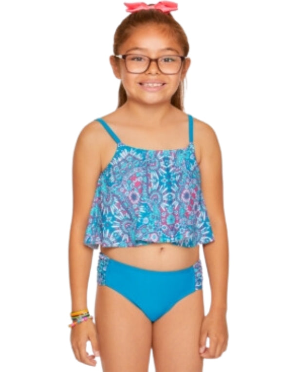 Girls Printed Swim Set