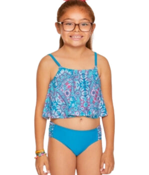 Girls Printed Swim Set