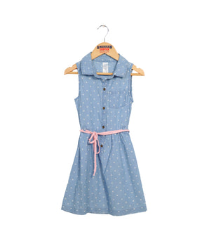 Girls  Chambray Shirt Dress