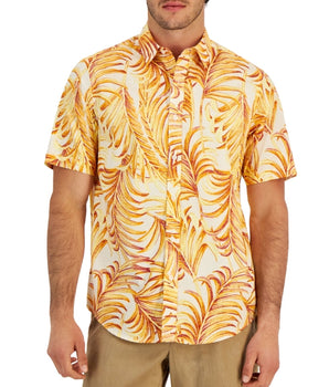 Men Beach Palms Printed Shirt