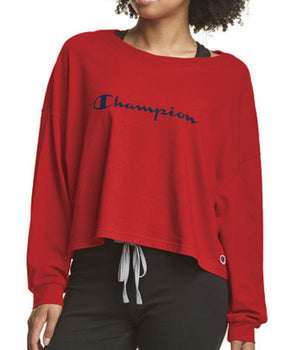 CHAMPION Women Boat Neck T-Shirt