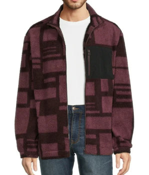 NO BOUNDARIES Men Faux Sherpa Jacket