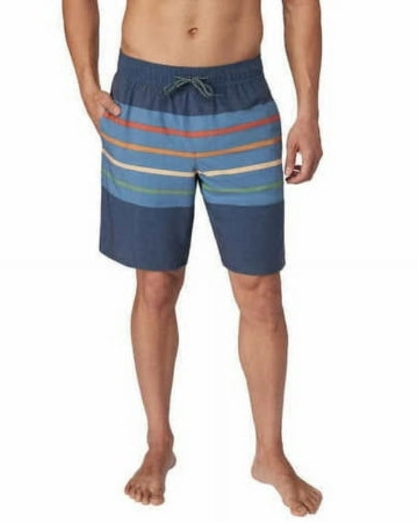 Men Striped Swim Short