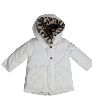 ORIGINAL MARINES Baby Girls Fur Hooded Jacket