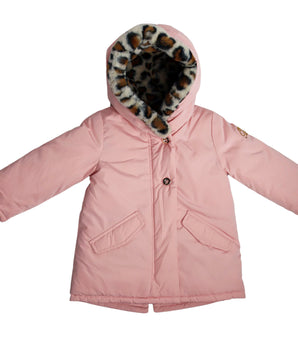 ORIGINAL MARINES Baby Girls Fur Hooded Jacket