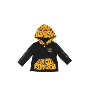 ORIGINAL MARINES Baby Girls Fur Hooded Jacket