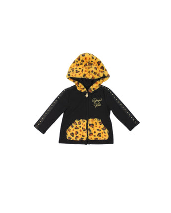 ORIGINAL MARINES Baby Girls Fur Hooded Jacket