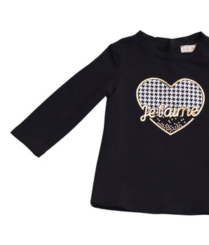 ORIGINAL MARINES Baby Girls Heart Graphics T-Shirt