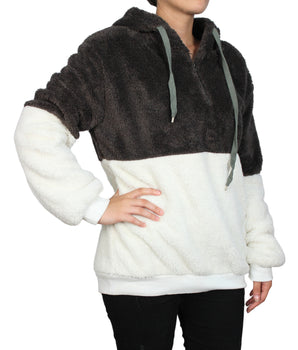 Women Fur Hoodie