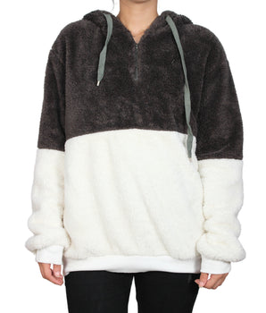 Women Fur Hoodie