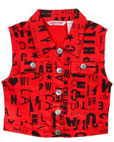 Girls Printed Vest