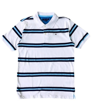 TOMMY HILFIGER Boys Stripe Polo Short Sleeve