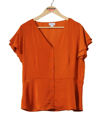 Women Ruffle Sleeve T-Shirt