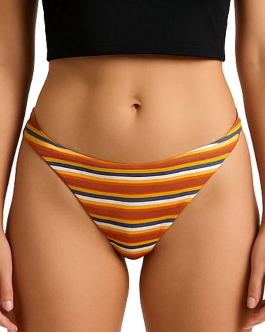 RVCA Women Striped Swim Panties