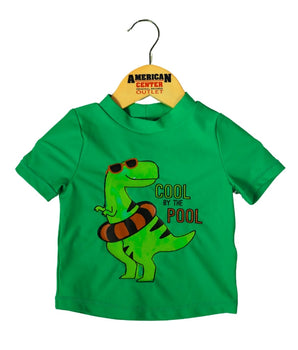 Boys Cool Dinosaur Graphis Swim T-Shirt