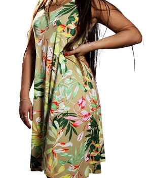 Women Printed Sleeveless Dress