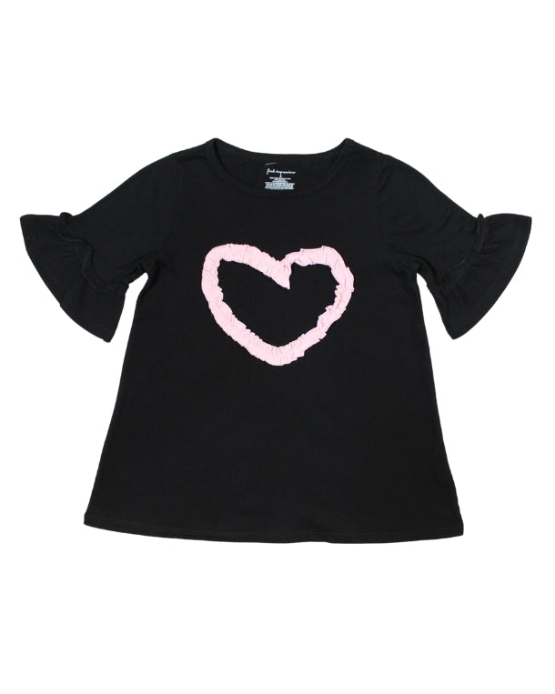 Girls Heart Graphics T-Shirt