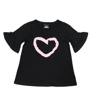 Girls Heart Graphics T-Shirt