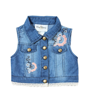 Baby Girls Floral Vest