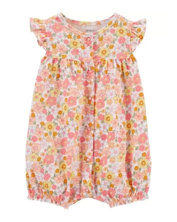 Baby Girls Floral Overall