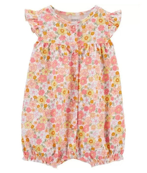 Baby Girls Floral Overall