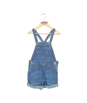 Girls Denim Short Overall