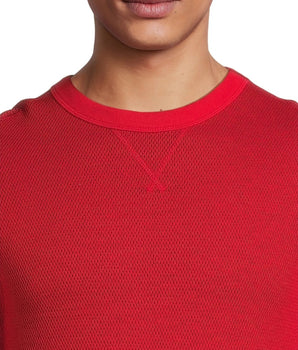 HANES Men Lace Trim Casual Sweatshirt