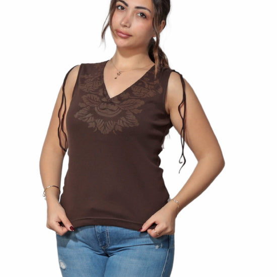 ESPIRT Women Floral Tank Top