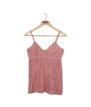 Women Lace Trim Tank Top