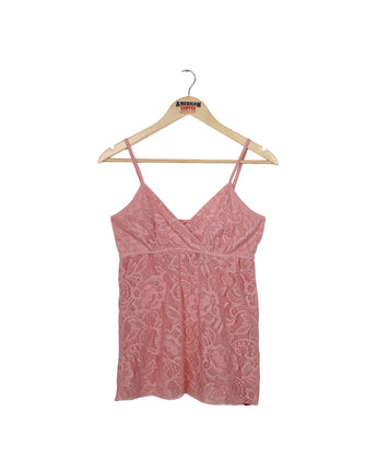 Women Lace Trim Tank Top