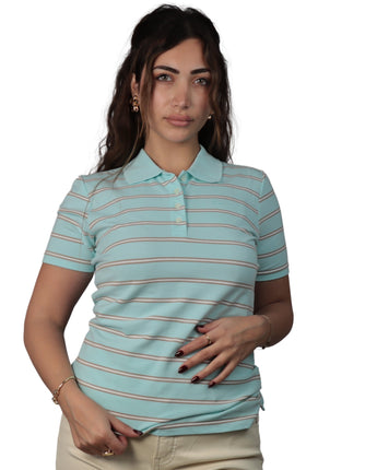 ESPRIT Women Stripe Polo Shirt