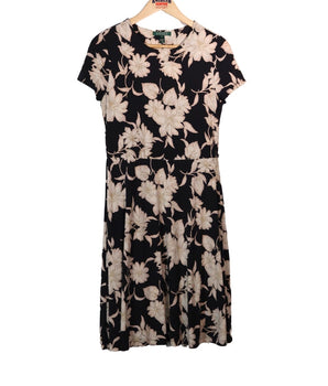 Women Floral Short Sleeve Dress