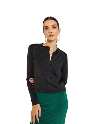 KIABI Women Glitter Cropped Jacket