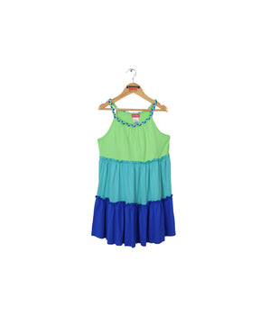 Girls Color Block Dress