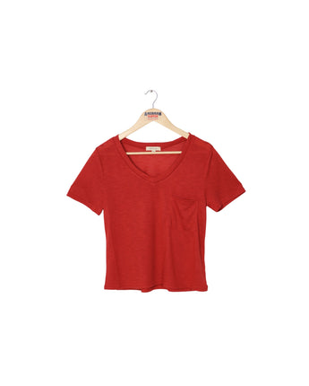 Women Chest Pocket T-Shirt