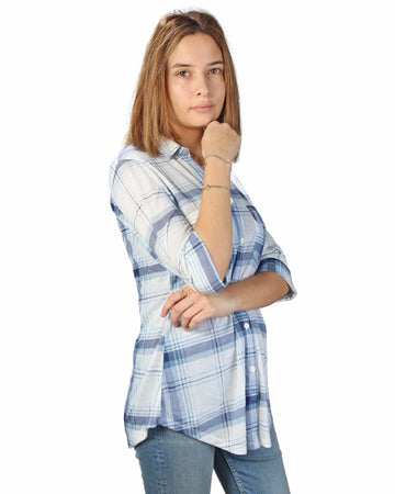 PAPER + TEE Women Striped Shirt