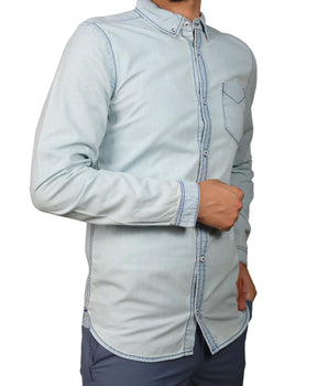 DR DENIM Men Chest Shirt