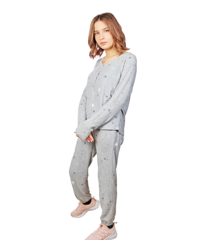 AMBRIELLE Women Star Pyjama Set