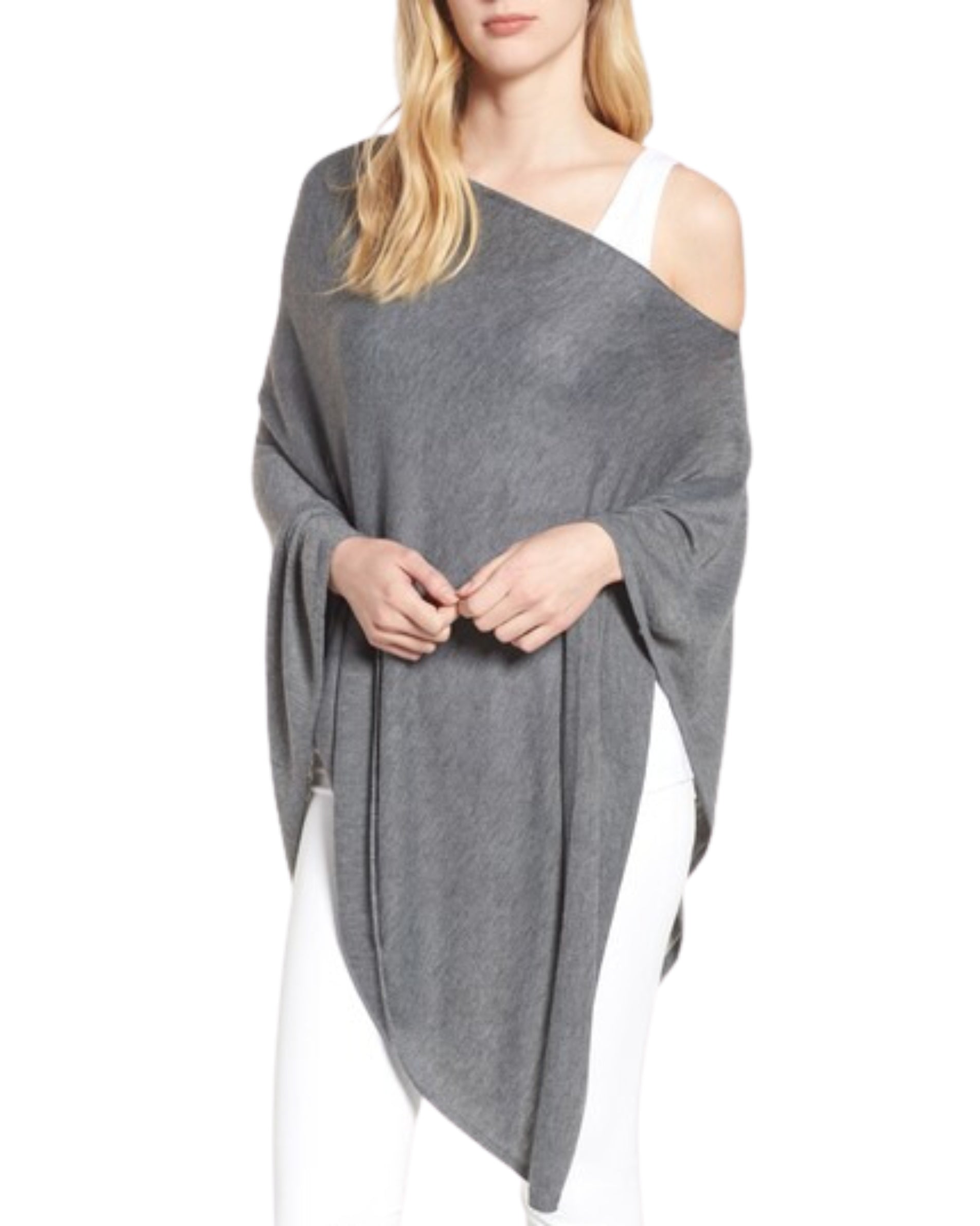 Women Asymmetric Poncho Top