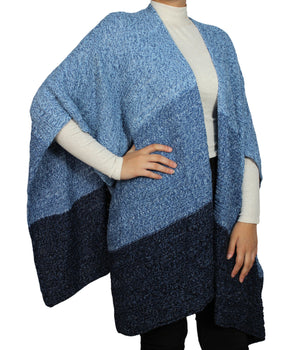 Women Faux Wool Cape