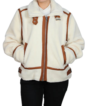 BLANKNYC Women Lamb Wool Leather Jacket